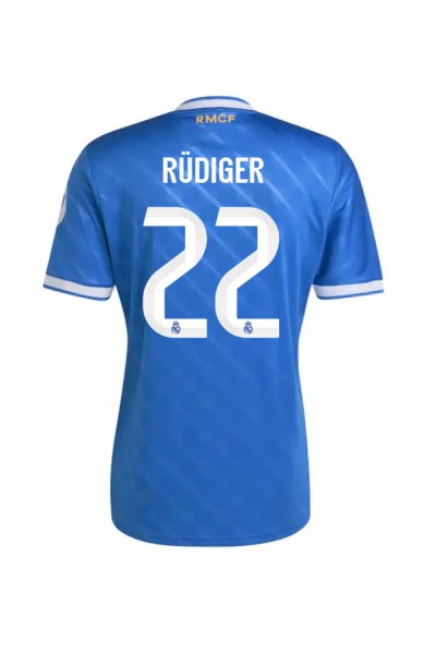Real Madrid Antonio Rudiger #22 Jalkapallovaatteet Kolmaspaita 2025-26 Lyhythihainen Real Madrid Antonio Rudiger #22 Jalkapallovaatteet Kolmaspaita 2025-26 Lyhythihainen